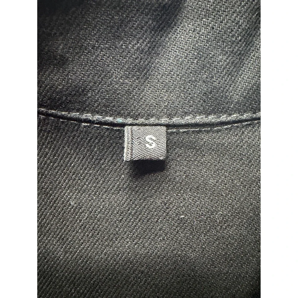 NWOT Sailor Moon Anime Graphic Black Denim Trucker Jacket Small Streetwear - Picture 5 of 9